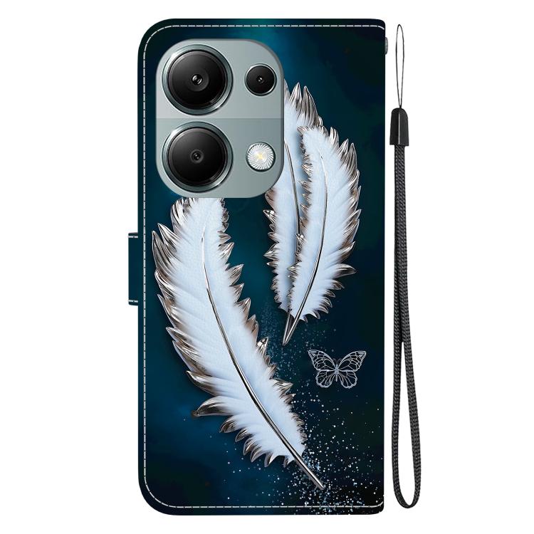 For Redmi Note 13 Pro 4G / Poco M6 Pro Crystal Texture Colored Drawing Leather Phone Case