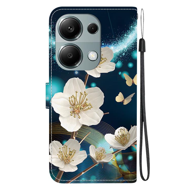 For Redmi Note 13 Pro 4G / Poco M6 Pro Crystal Texture Colored Drawing Leather Phone Case