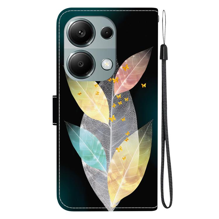 For Redmi Note 13 Pro 4G / Poco M6 Pro Crystal Texture Colored Drawing Leather Phone Case