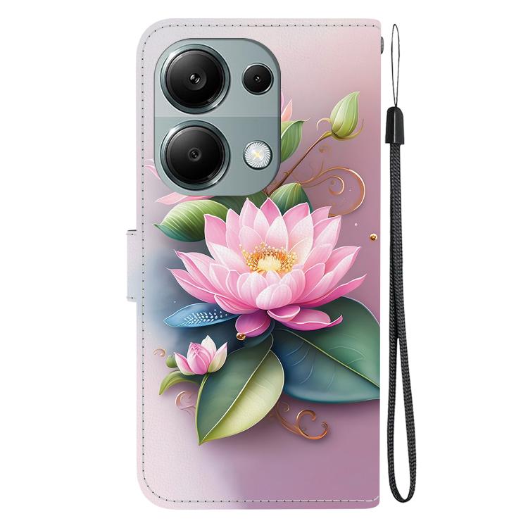 For Redmi Note 13 Pro 4G / Poco M6 Pro Crystal Texture Colored Drawing Leather Phone Case