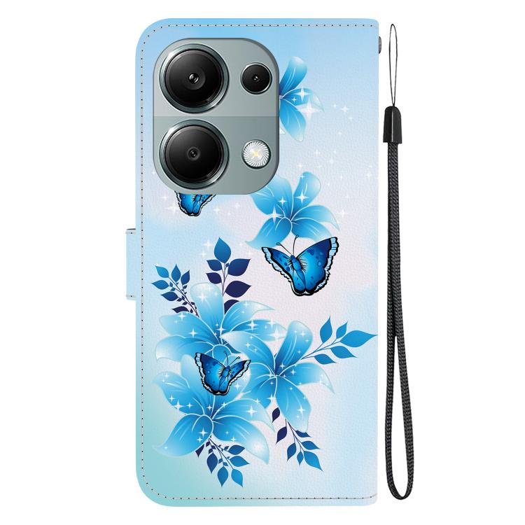 For Redmi Note 13 Pro 4G / Poco M6 Pro Crystal Texture Colored Drawing Leather Phone Case