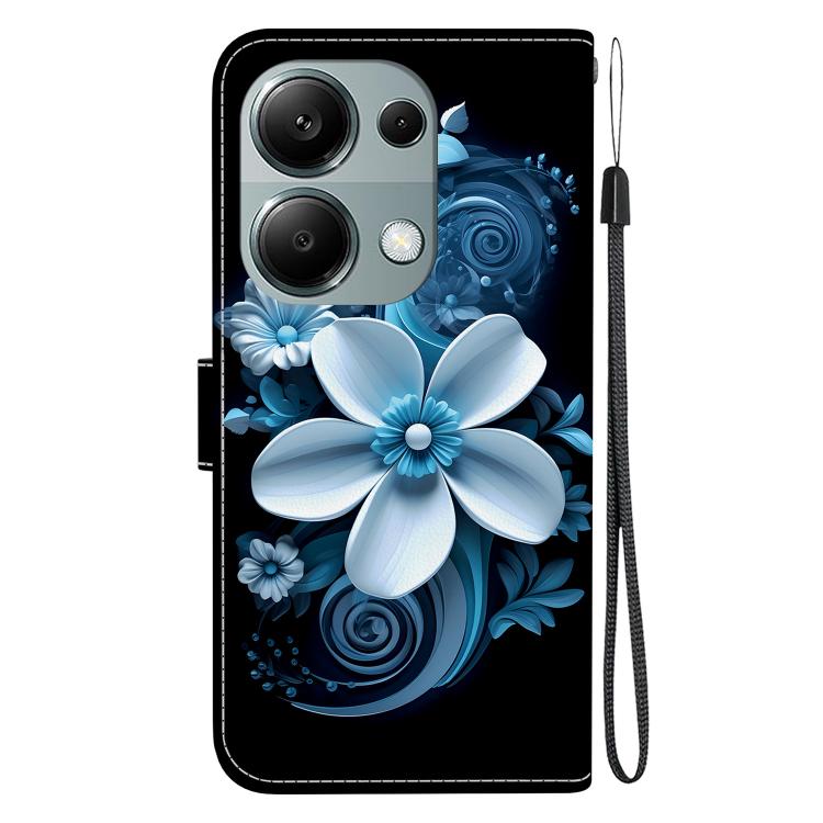 For Redmi Note 13 Pro 4G / Poco M6 Pro Crystal Texture Colored Drawing Leather Phone Case