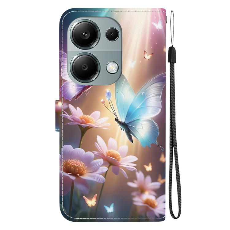 For Redmi Note 13 Pro 4G / Poco M6 Pro Crystal Texture Colored Drawing Leather Phone Case