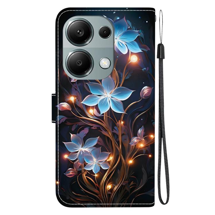 For Redmi Note 13 Pro 4G / Poco M6 Pro Crystal Texture Colored Drawing Leather Phone Case