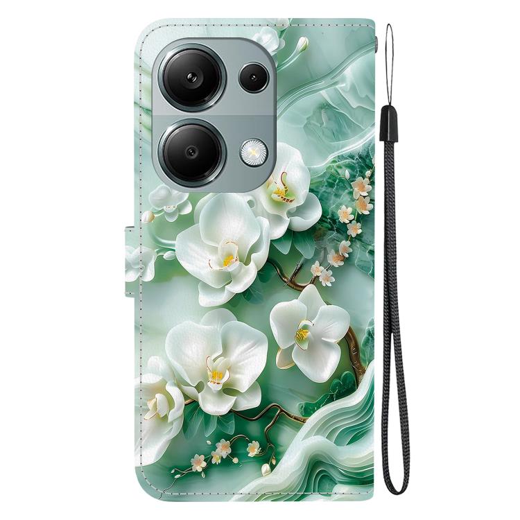For Redmi Note 13 Pro 4G / Poco M6 Pro Crystal Texture Colored Drawing Leather Phone Case
