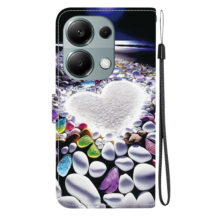 For Redmi Note 13 Pro 4G / Poco M6 Pro Crystal Texture Colored Drawing Leather Phone Case