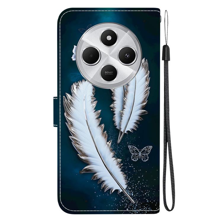 For Redmi 14C 4G Crystal Texture Colored Drawing Leather Phone Case