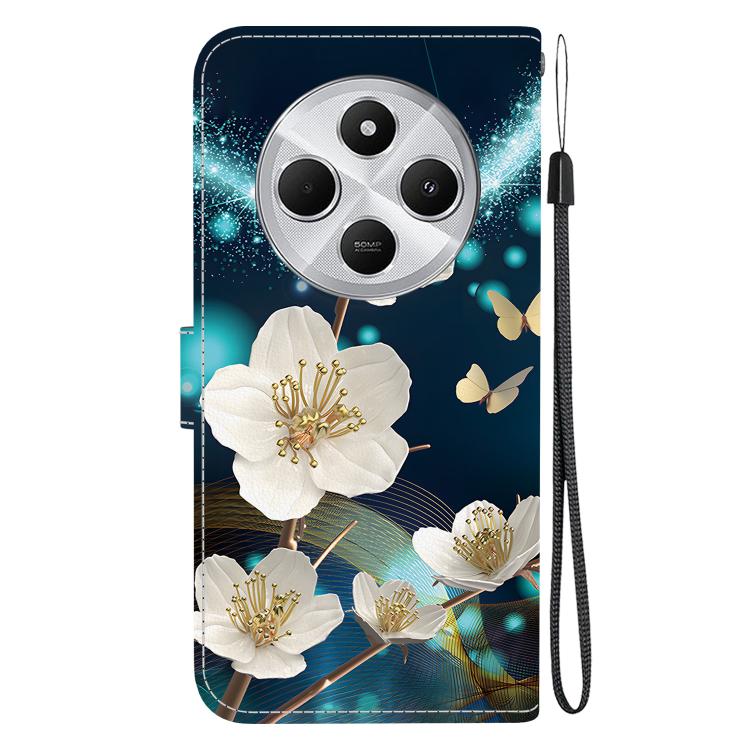 For Redmi 14C 4G Crystal Texture Colored Drawing Leather Phone Case