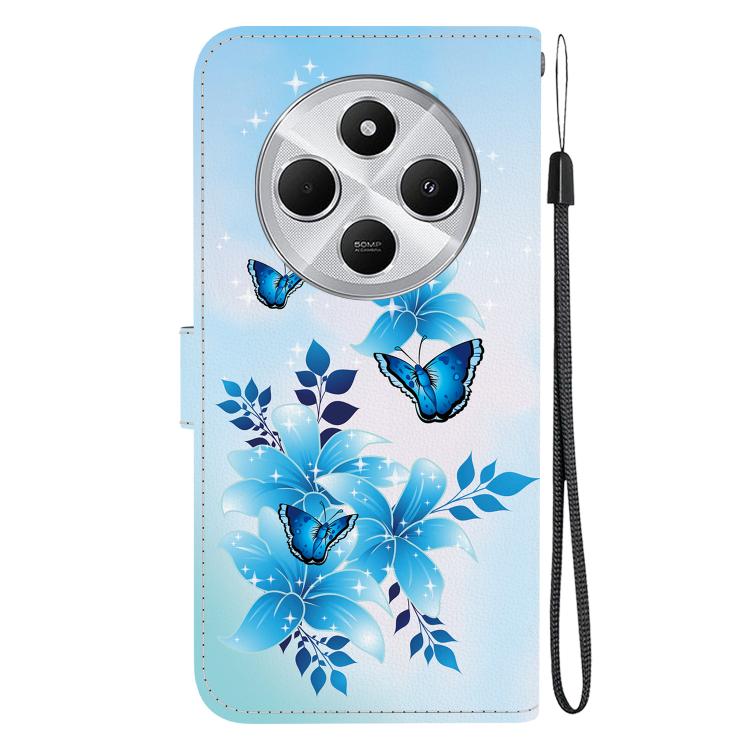 For Redmi 14C 4G Crystal Texture Colored Drawing Leather Phone Case