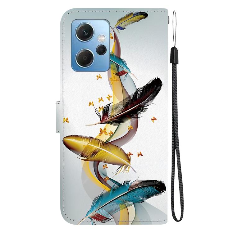 For Redmi Note 12 4G Global Crystal Texture Colored Drawing Leather Phone Case