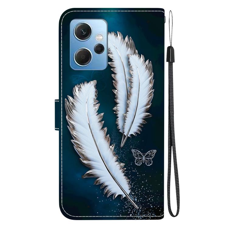 For Redmi Note 12 4G Global Crystal Texture Colored Drawing Leather Phone Case