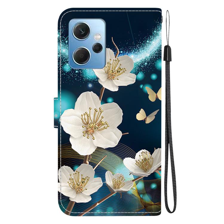 For Redmi Note 12 4G Global Crystal Texture Colored Drawing Leather Phone Case