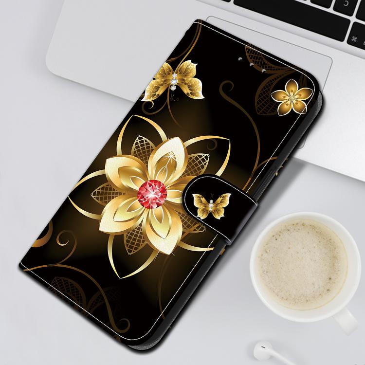 For Redmi Note 12 4G Global Crystal Texture Colored Drawing Leather Phone Case