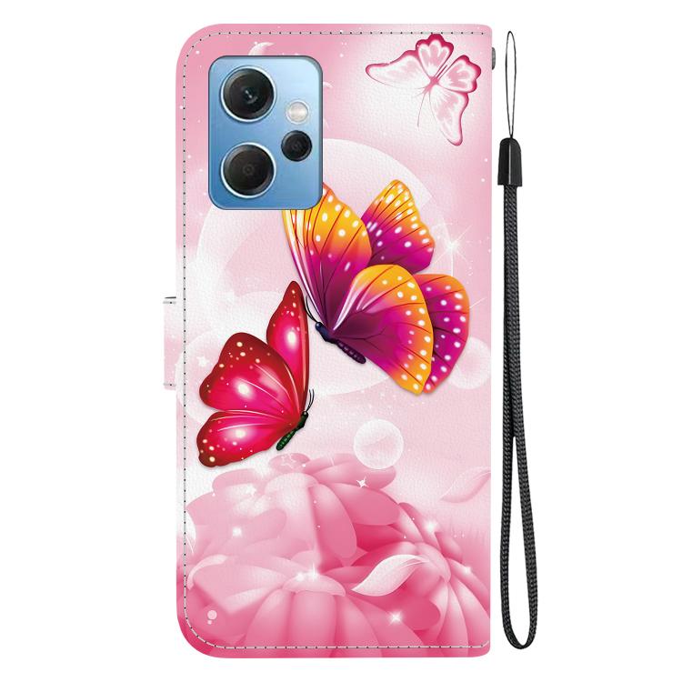 For Redmi Note 12 4G Global Crystal Texture Colored Drawing Leather Phone Case