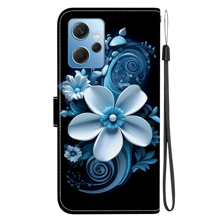 For Redmi Note 12 4G Global Crystal Texture Colored Drawing Leather Phone Case