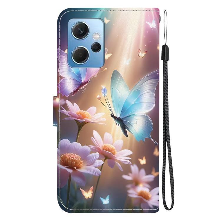 For Redmi Note 12 4G Global Crystal Texture Colored Drawing Leather Phone Case