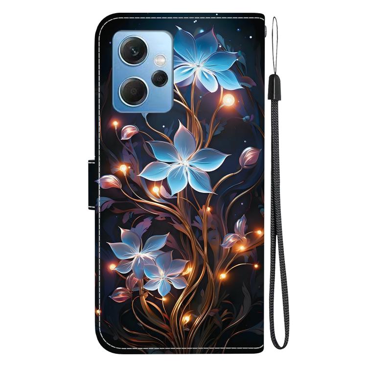 For Redmi Note 12 4G Global Crystal Texture Colored Drawing Leather Phone Case