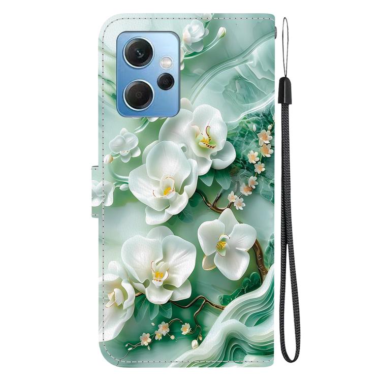 For Redmi Note 12 4G Global Crystal Texture Colored Drawing Leather Phone Case