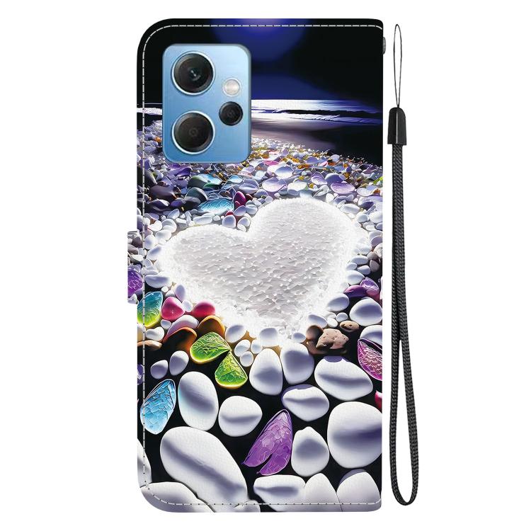 For Redmi Note 12 4G Global Crystal Texture Colored Drawing Leather Phone Case