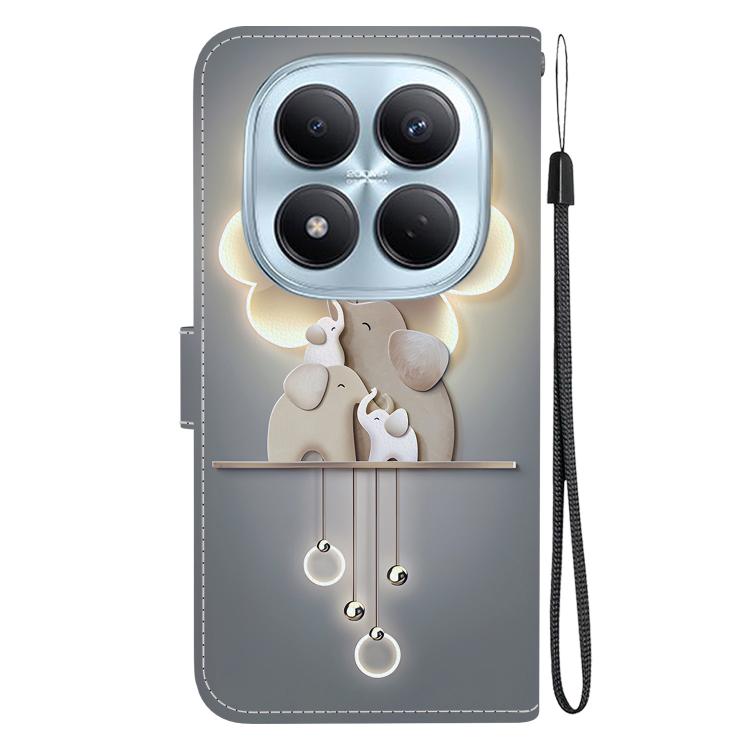 For Redmi Note 15 Pro 4G Global 163.2mm Crystal Texture Colored Drawing Leather Phone Case