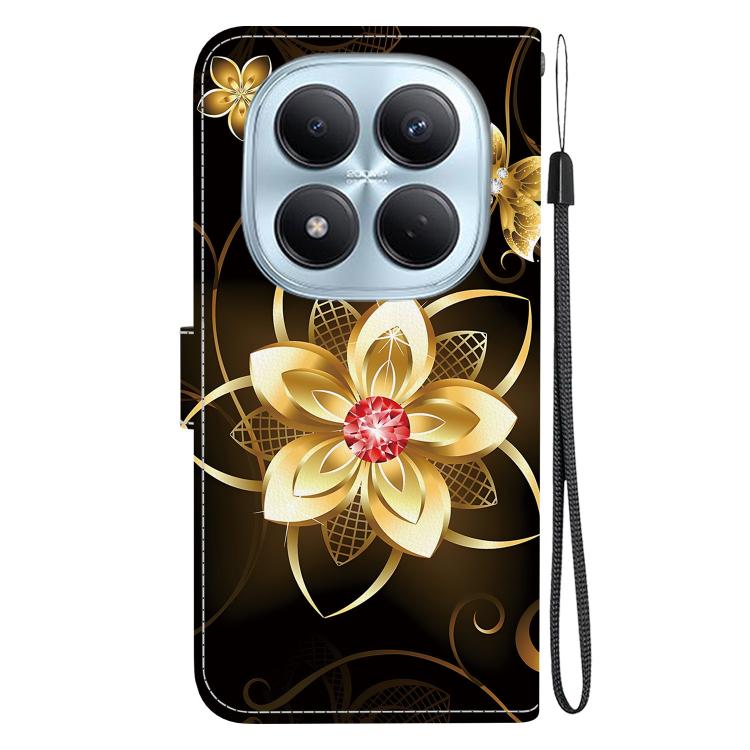 For Redmi Note 15 Pro 4G Global 163.2mm Crystal Texture Colored Drawing Leather Phone Case