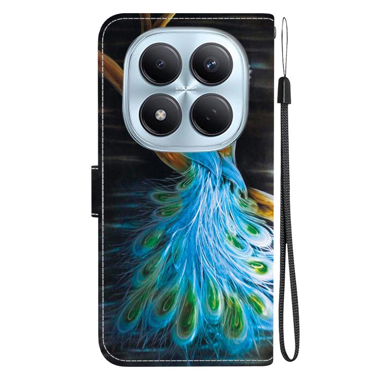For Redmi Note 15 Pro 4G Global 163.2mm Crystal Texture Colored Drawing Leather Phone Case