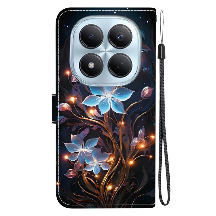 For Redmi Note 15 Pro 4G Global 163.2mm Crystal Texture Colored Drawing Leather Phone Case