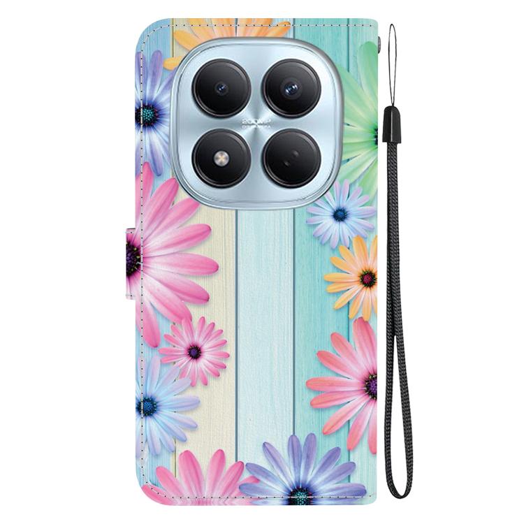 For Redmi Note 15 Pro 4G Global 163.2mm Crystal Texture Colored Drawing Leather Phone Case
