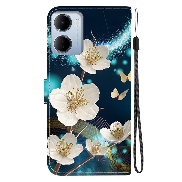 For Redmi 15a 5G Crystal Texture Colored Drawing Leather Phone Case