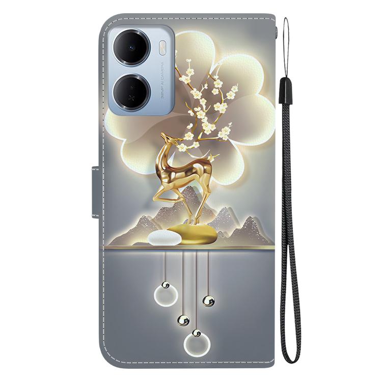For Redmi 15a 5G Crystal Texture Colored Drawing Leather Phone Case