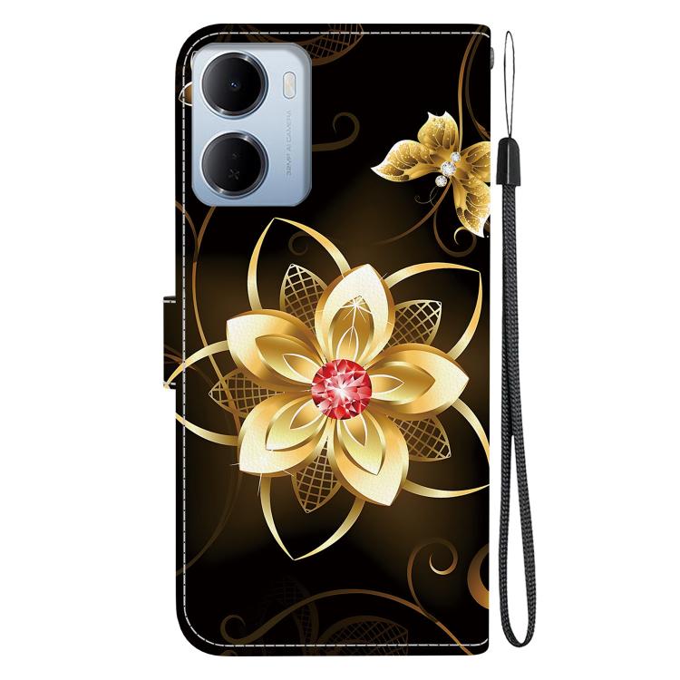 For Redmi 15a 5G Crystal Texture Colored Drawing Leather Phone Case