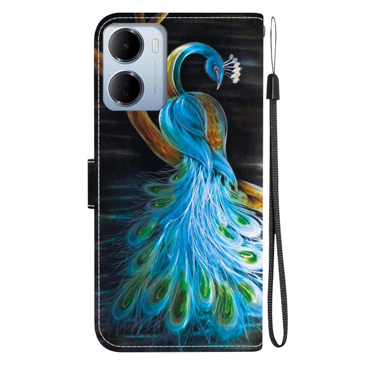 For Redmi 15a 5G Crystal Texture Colored Drawing Leather Phone Case
