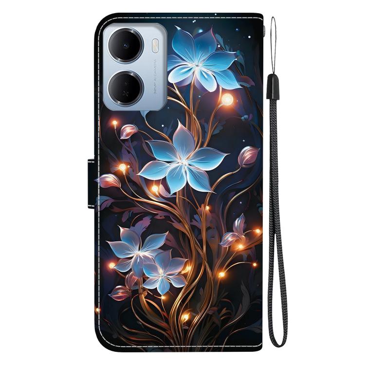 For Redmi 15a 5G Crystal Texture Colored Drawing Leather Phone Case