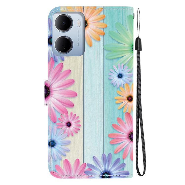 For Redmi 15a 5G Crystal Texture Colored Drawing Leather Phone Case
