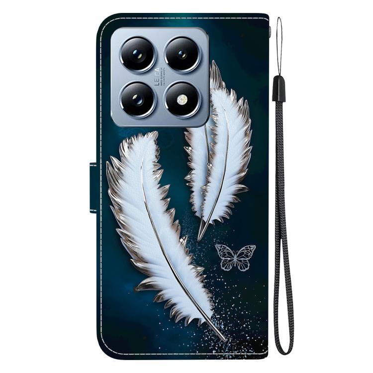 For Xiaomi 14T Pro Crystal Texture Colored Drawing Leather Phone Case
