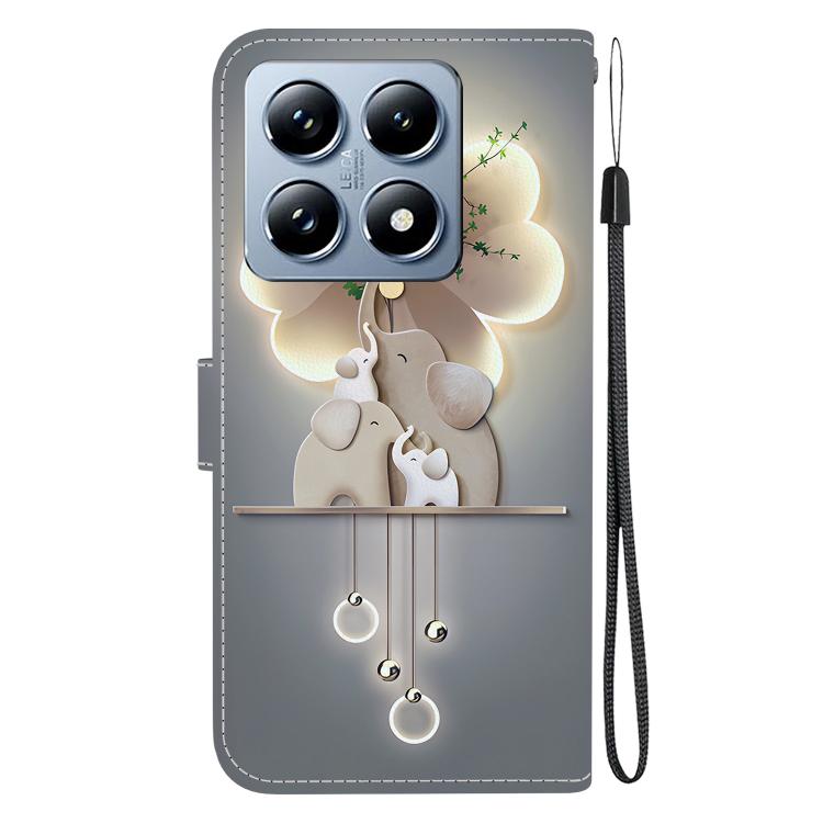 For Xiaomi 14T Pro Crystal Texture Colored Drawing Leather Phone Case