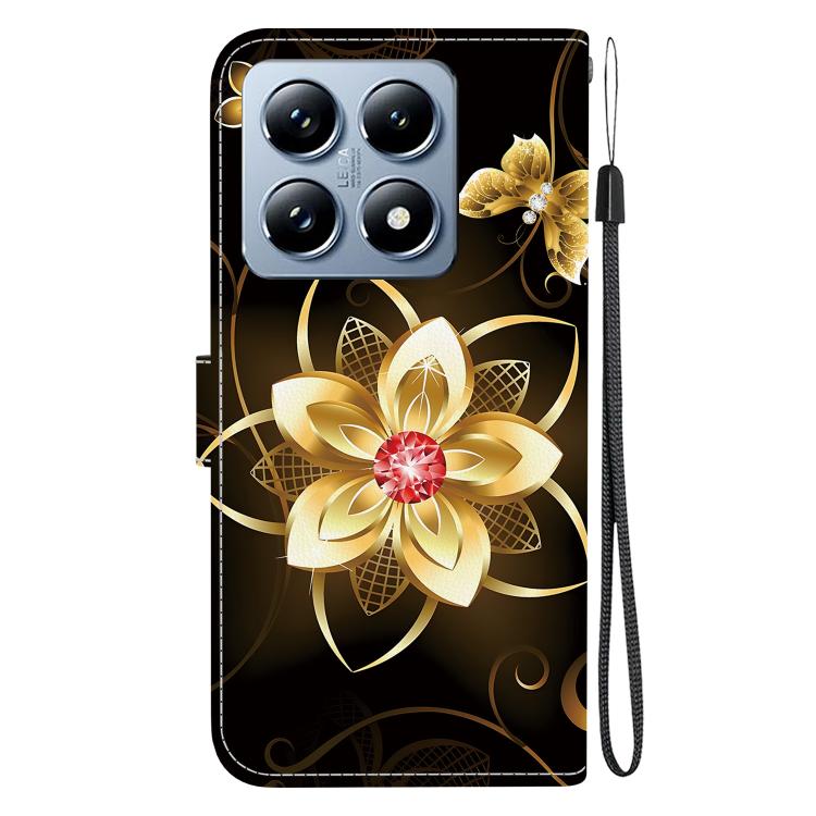 For Xiaomi 14T Pro Crystal Texture Colored Drawing Leather Phone Case