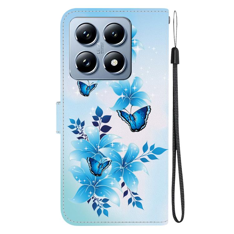 For Xiaomi 14T Pro Crystal Texture Colored Drawing Leather Phone Case