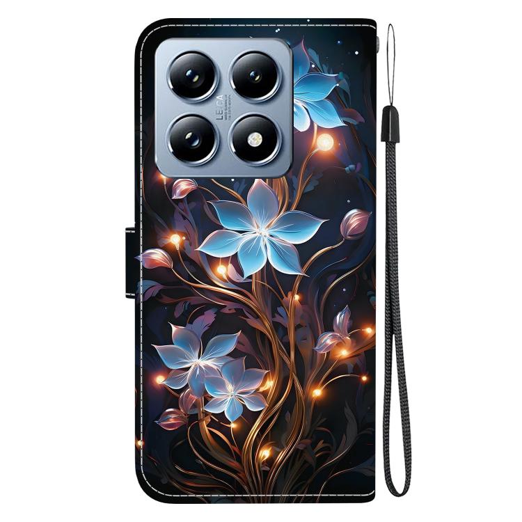 For Xiaomi 14T Pro Crystal Texture Colored Drawing Leather Phone Case