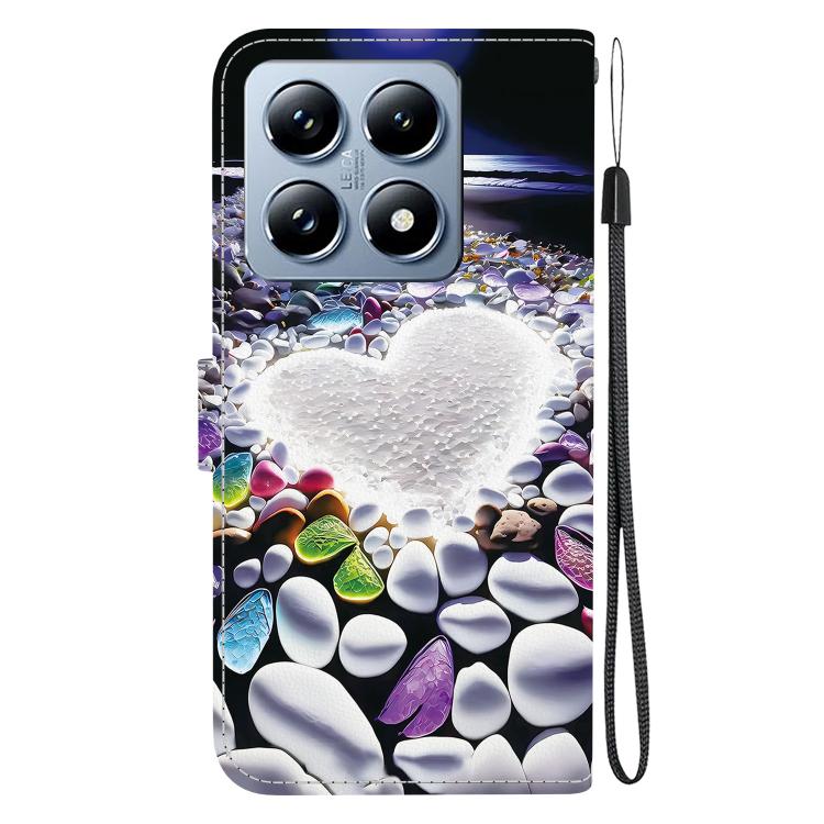 For Xiaomi 14T Pro Crystal Texture Colored Drawing Leather Phone Case