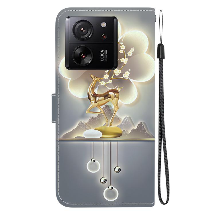 For Xiaomi 13T / 13T Pro Crystal Texture Colored Drawing Leather Phone Case