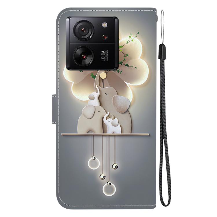 For Xiaomi 13T / 13T Pro Crystal Texture Colored Drawing Leather Phone Case