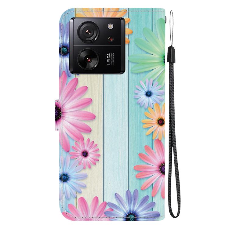 For Xiaomi 13T / 13T Pro Crystal Texture Colored Drawing Leather Phone Case