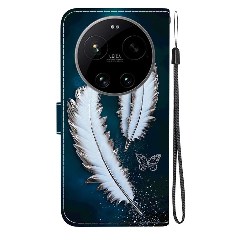 For Xiaomi 17 Ultra Crystal Texture Colored Drawing Leather Phone Case