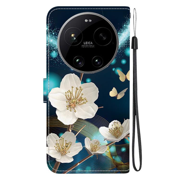 For Xiaomi 17 Ultra Crystal Texture Colored Drawing Leather Phone Case