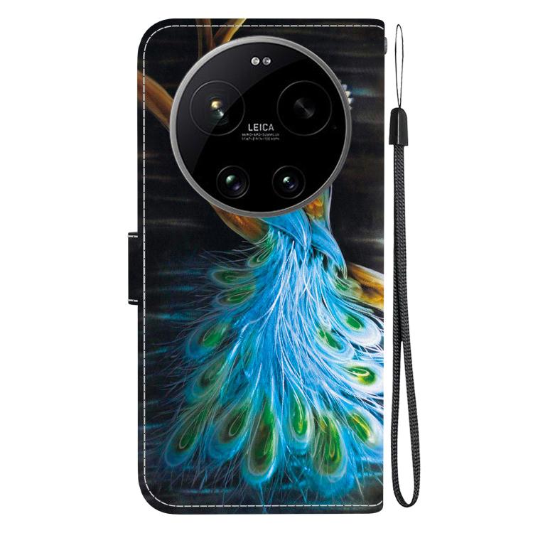 For Xiaomi 17 Ultra Crystal Texture Colored Drawing Leather Phone Case