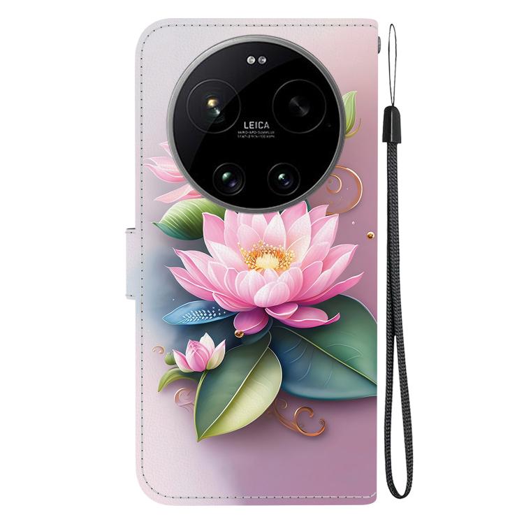 For Xiaomi 17 Ultra Crystal Texture Colored Drawing Leather Phone Case