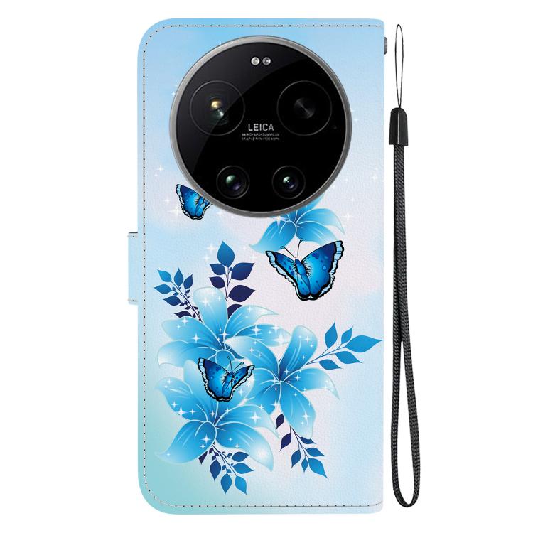 For Xiaomi 17 Ultra Crystal Texture Colored Drawing Leather Phone Case
