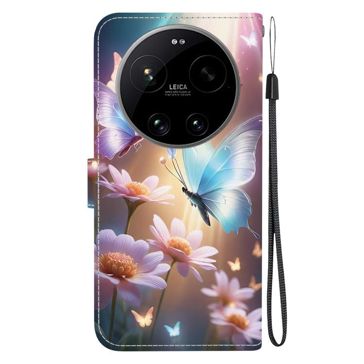 For Xiaomi 17 Ultra Crystal Texture Colored Drawing Leather Phone Case