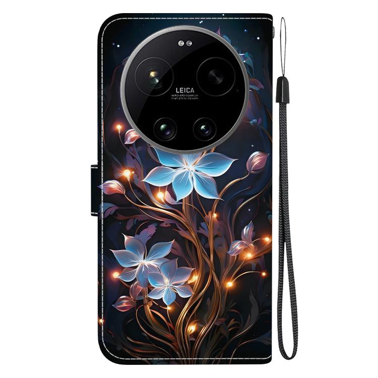 For Xiaomi 17 Ultra Crystal Texture Colored Drawing Leather Phone Case